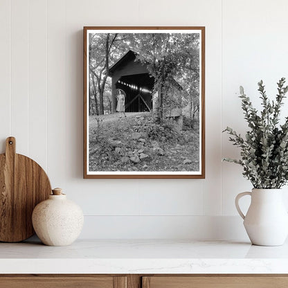 Covered Bridge in Frederick County, MD - Early 20th Century