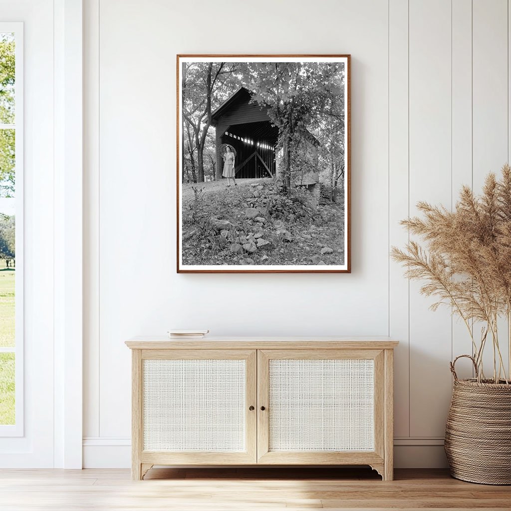 Covered Bridge in Frederick County, MD - Early 20th Century