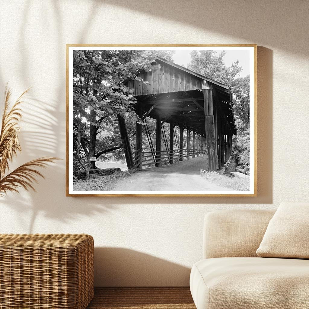 Covered Bridge in Frederick County, Maryland, 20th Century