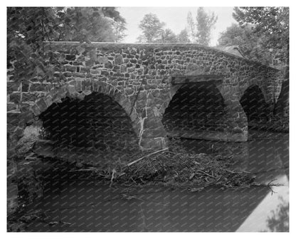 Frederick County MD Stone Bridge Photo, Early 20th Century