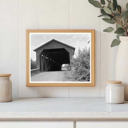 Covered Bridge in Frederick County, MD, Early 1900s