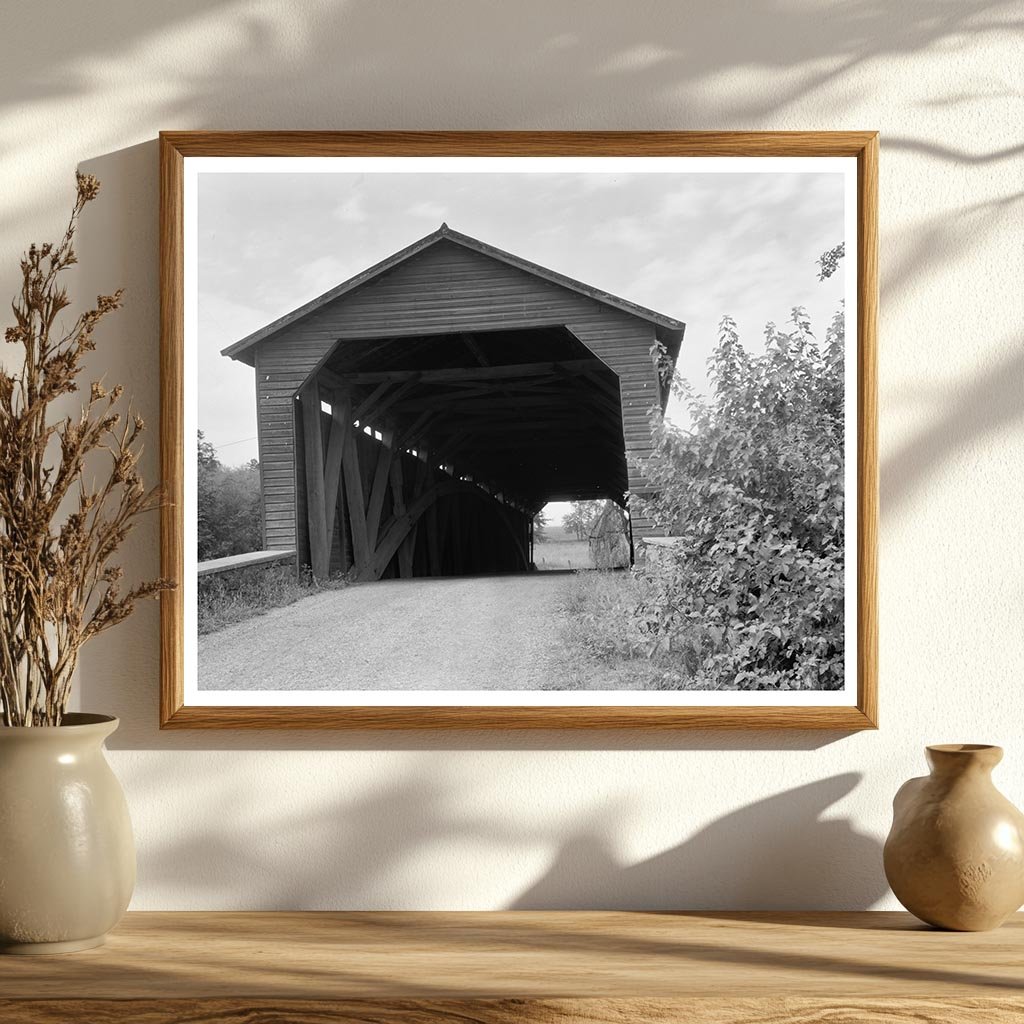 Covered Bridge in Frederick County, MD, Early 1900s