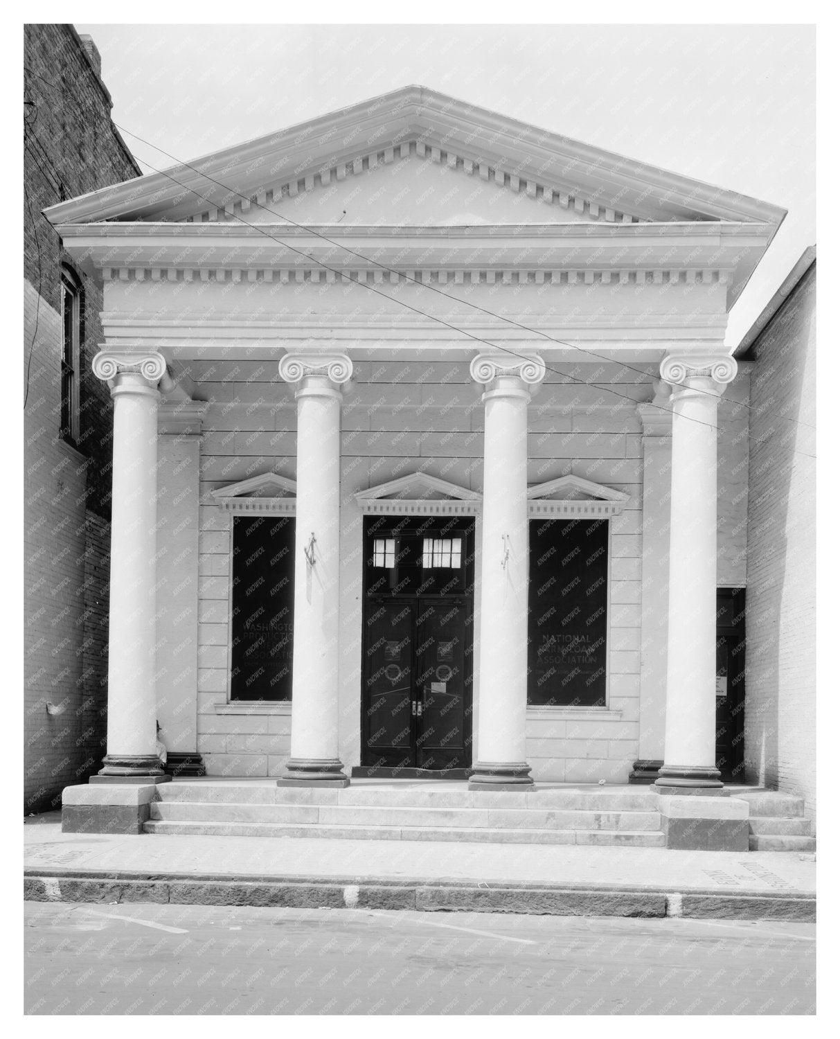 Vintage Classic Revival Architecture, Washington NC 1941