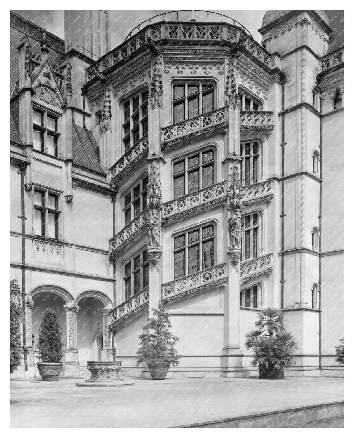 Asheville NC 1895 Architectural Vintage Photograph