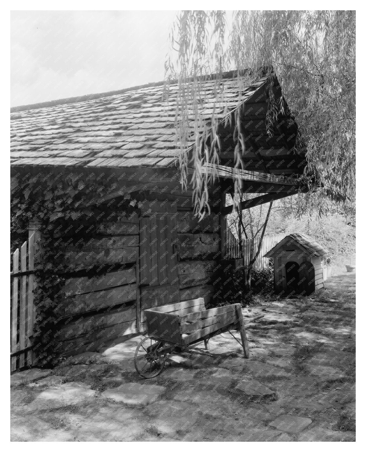 Hickory Nut Gap, NC Vintage Photo of 1804 Structures