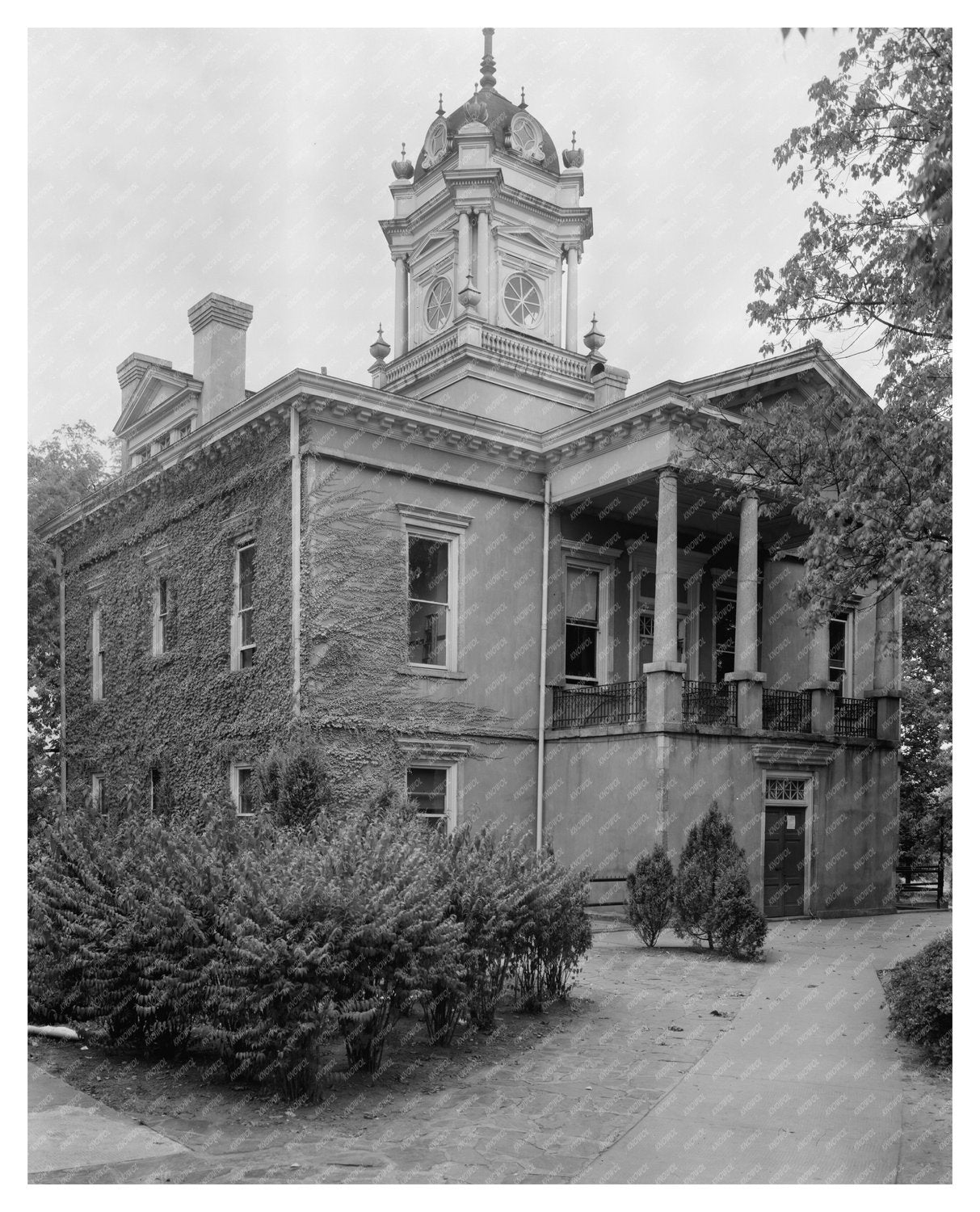 Morganton Courthouse, NC 1838 - Vintage Photo Archive