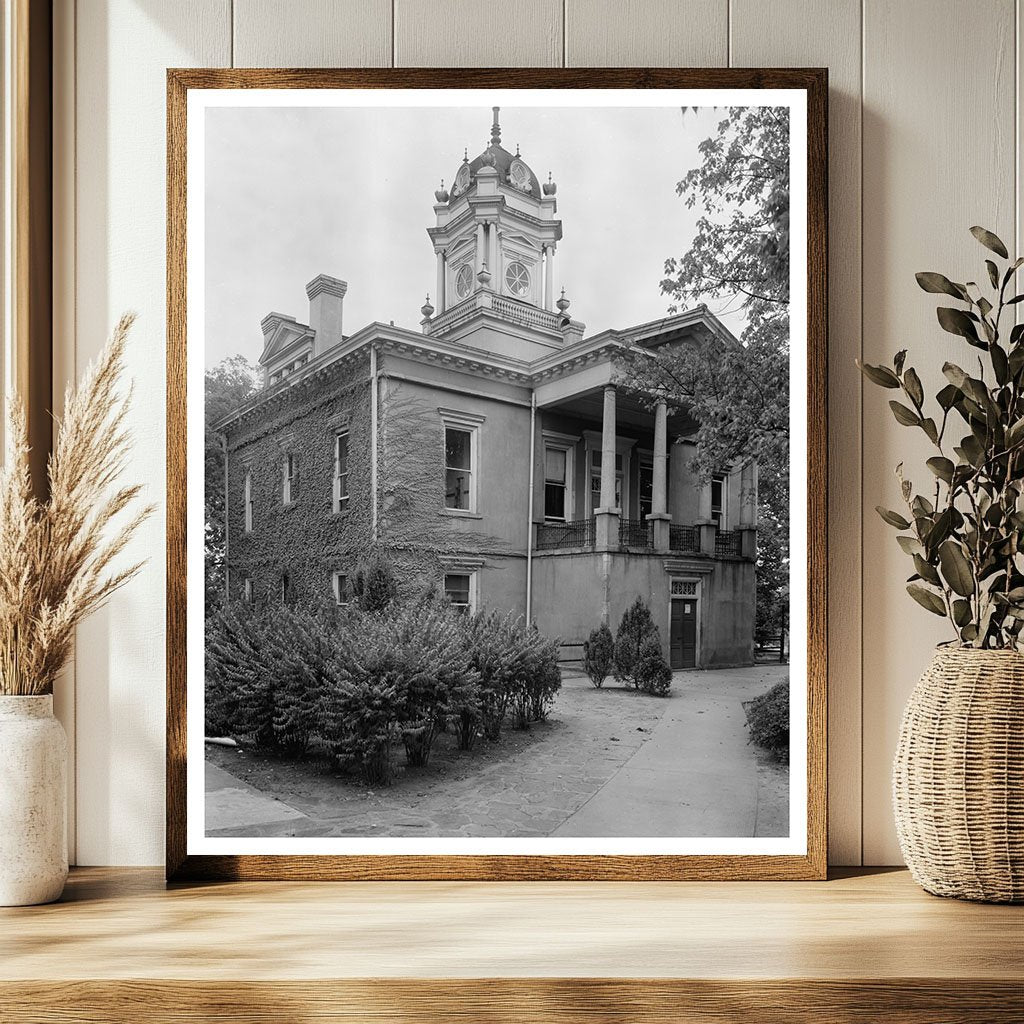 Morganton Courthouse, NC 1838 - Vintage Photo Archive