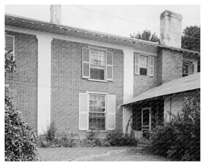 Burke County NC Architecture 1830 Vintage Photograph