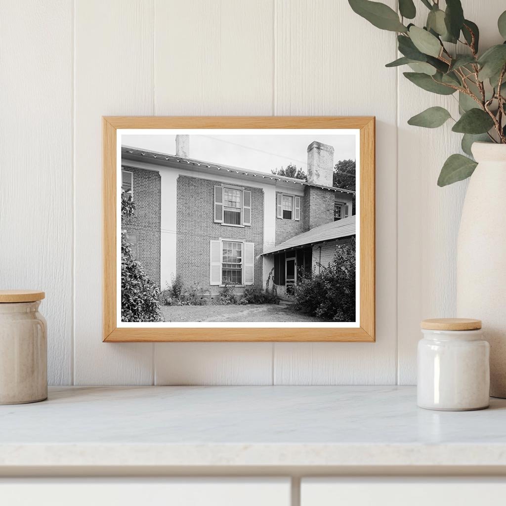 Burke County NC Architecture 1830 Vintage Photograph