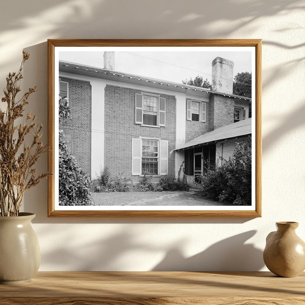 Burke County NC Architecture 1830 Vintage Photograph