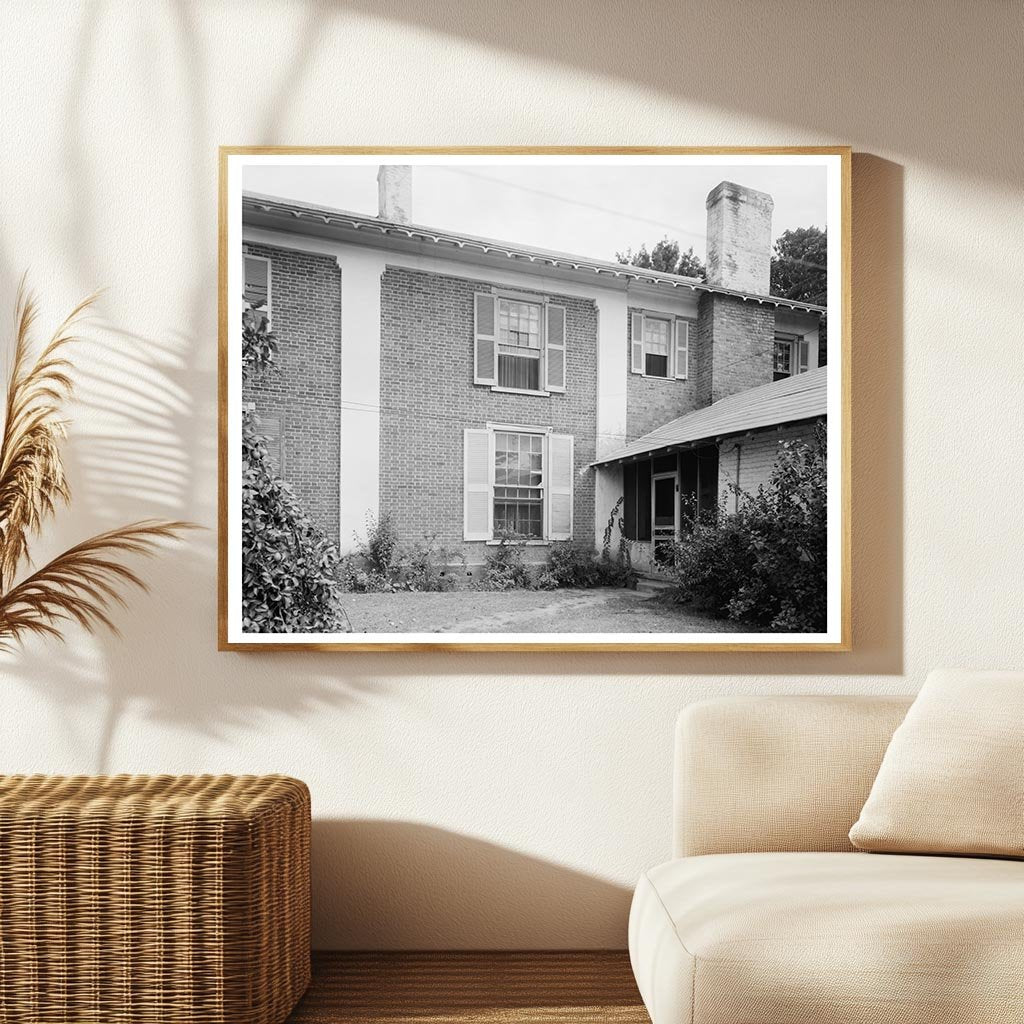 Burke County NC Architecture 1830 Vintage Photograph