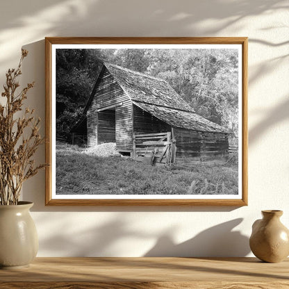 1829 Wooden Building in Morganton, NC - Historical Photo