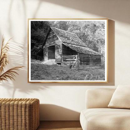 1829 Wooden Building in Morganton, NC - Historical Photo