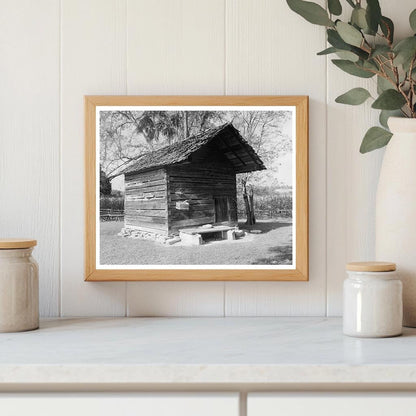 1829 Wooden Building in Morganton, NC - Historical Image