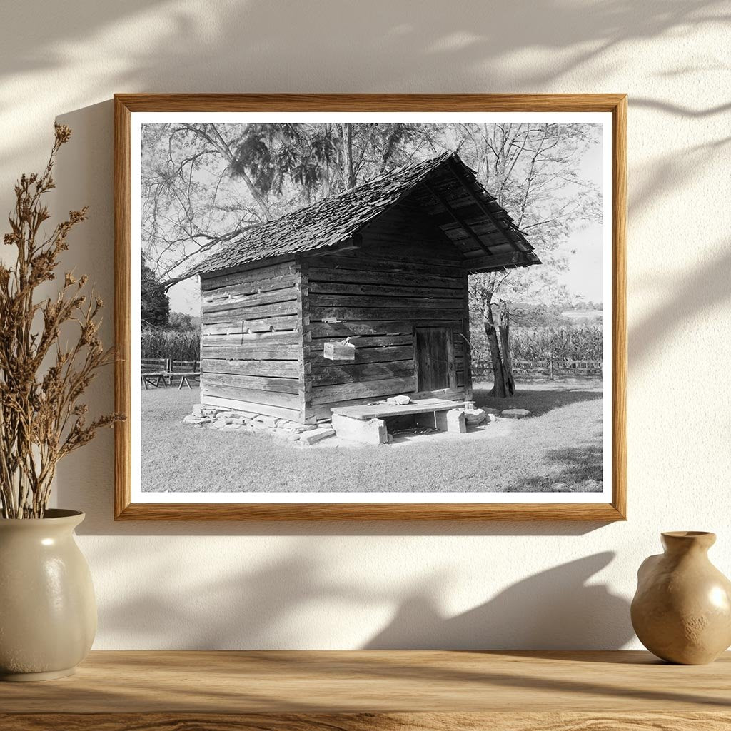 1829 Wooden Building in Morganton, NC - Historical Image