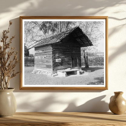 1829 Wooden Building in Morganton, NC - Historical Image