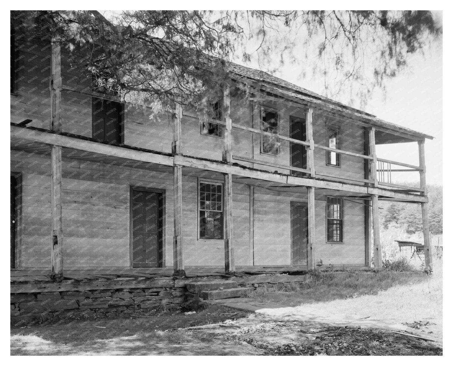 Old Tavern in Burke County, NC - Vintage Photo 1953