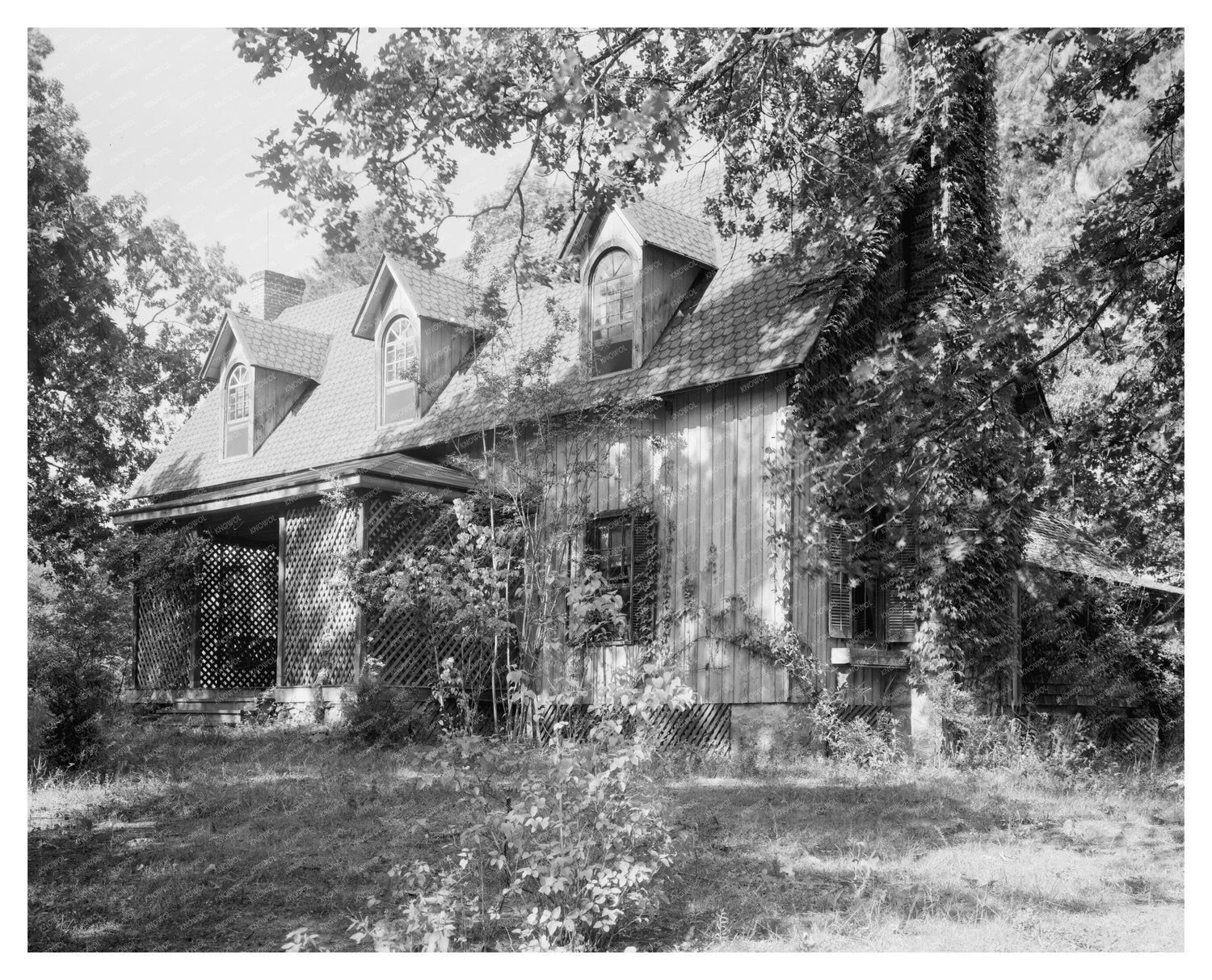 Historic 1856 House in Burke County, NC - Vintage Photo