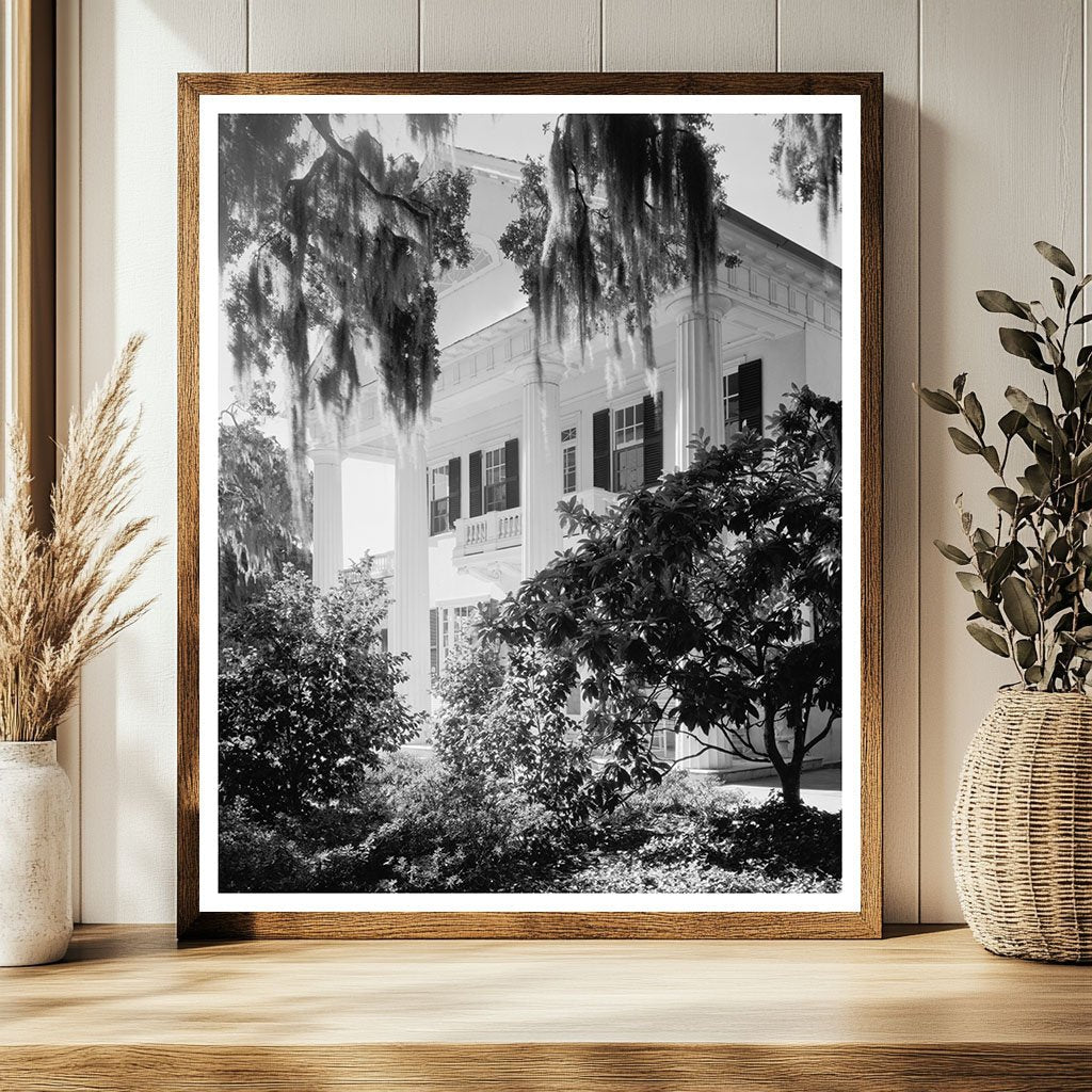 Historic House in Brunswick County, NC - 1950s Photo