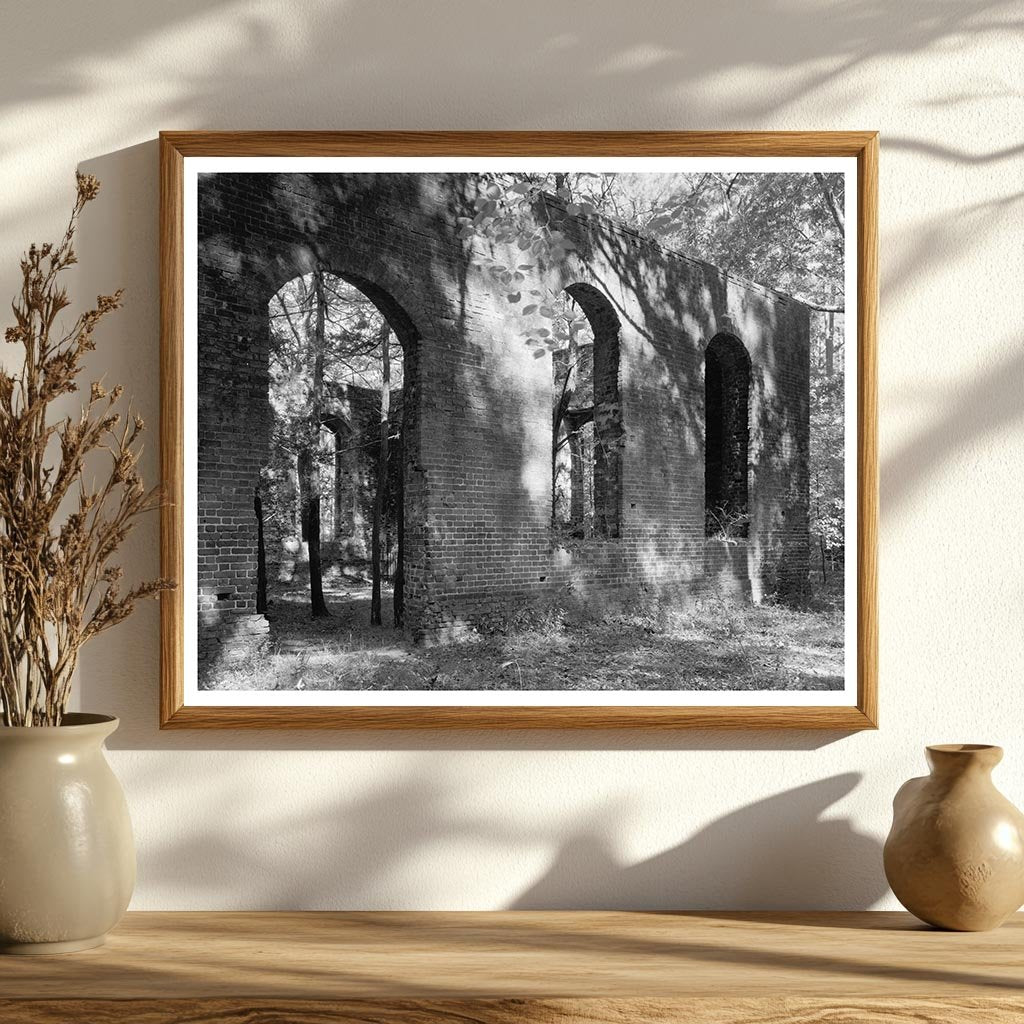 Brunswick County Church Ruins, Wilmington NC, 1941