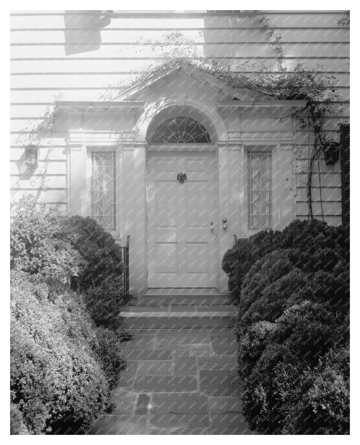 Concord NC Architecture Photo, 1953: Historic Doorways