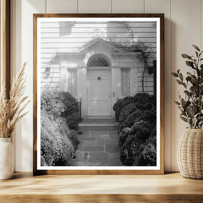 Concord NC Architecture Photo, 1953: Historic Doorways