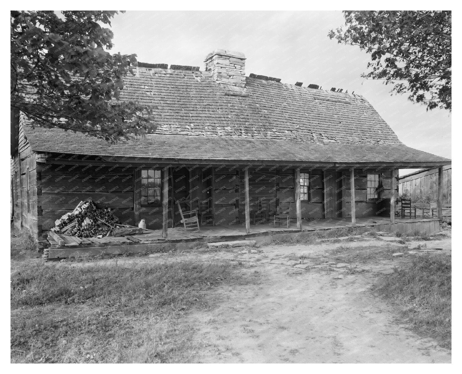 Saddle-Bag House in Blowing Rock, NC, Early 20th Century