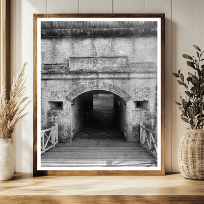 Beaufort NC 1834 Vintage Photograph of Historic Structure