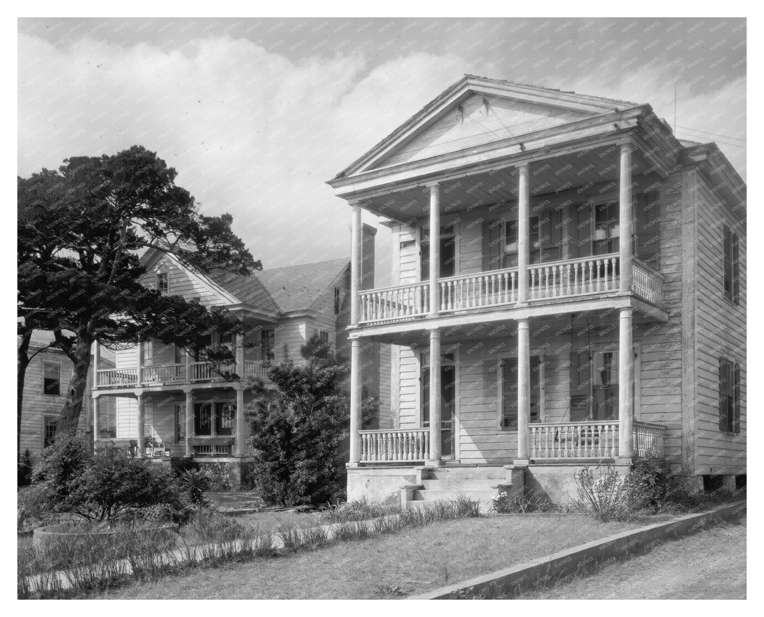 Historic Beaufort, NC Architecture Photo, Early 20th Century