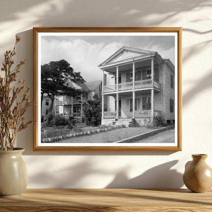 Historic Beaufort, NC Architecture Photo, Early 20th Century