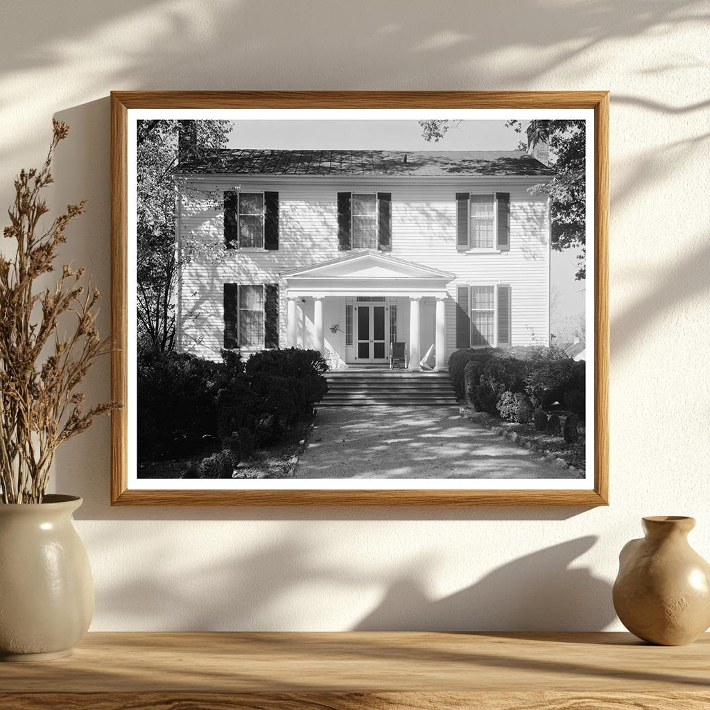 Historic House in Yanceyville, NC - 1941 Photo