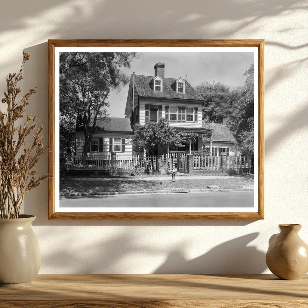 Blackwell House, New Bern NC, Vintage Photo 1941