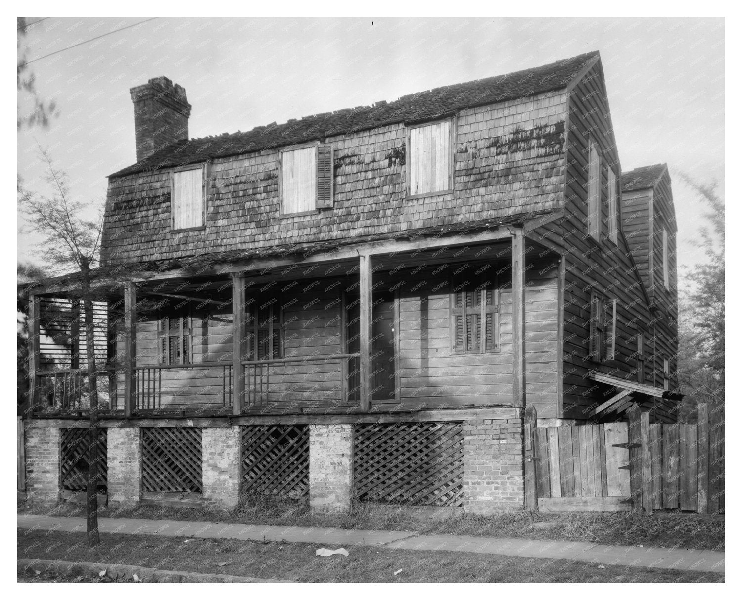 Historic Architecture of New Bern, NC - 1953 Photo