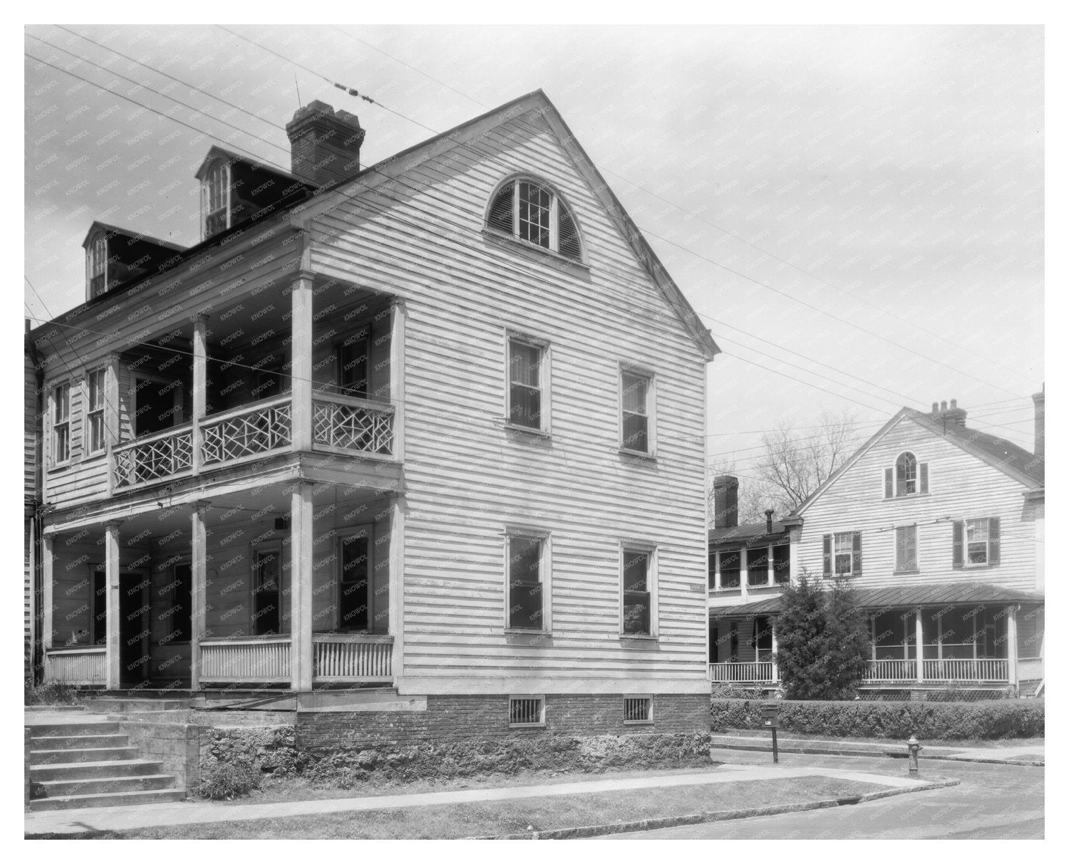 1770 Historic Building in New Bern, NC - Vintage Photo