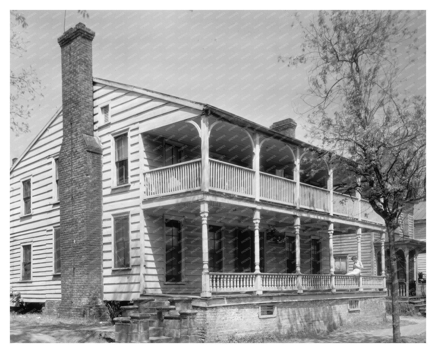 Vintage Photo of New Bern House, NC 1953