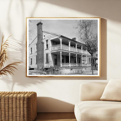 Vintage Photo of New Bern House, NC 1953