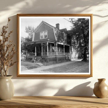 New Bern NC Architecture: Vintage Photo from 1953