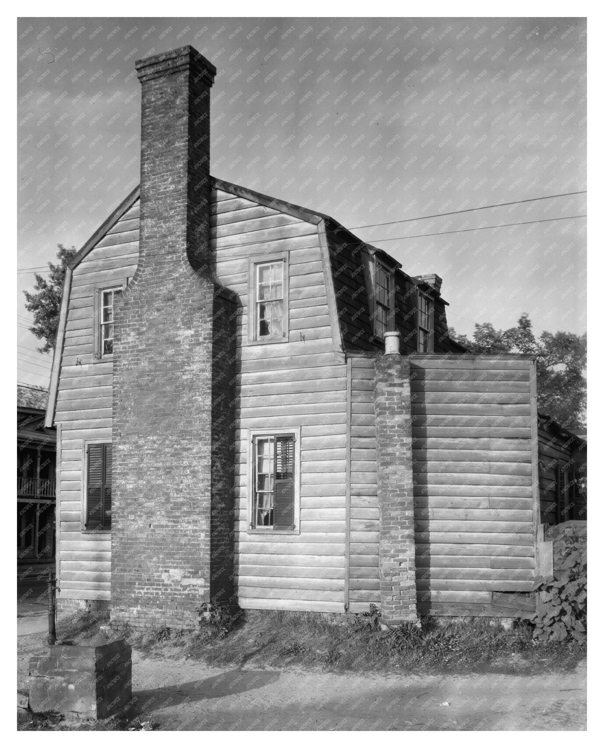 New Bern NC Vintage Architecture Photo, 19th Century