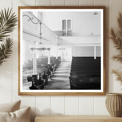 Fayetteville NC Presbyterian Church Interior 1939 Photo