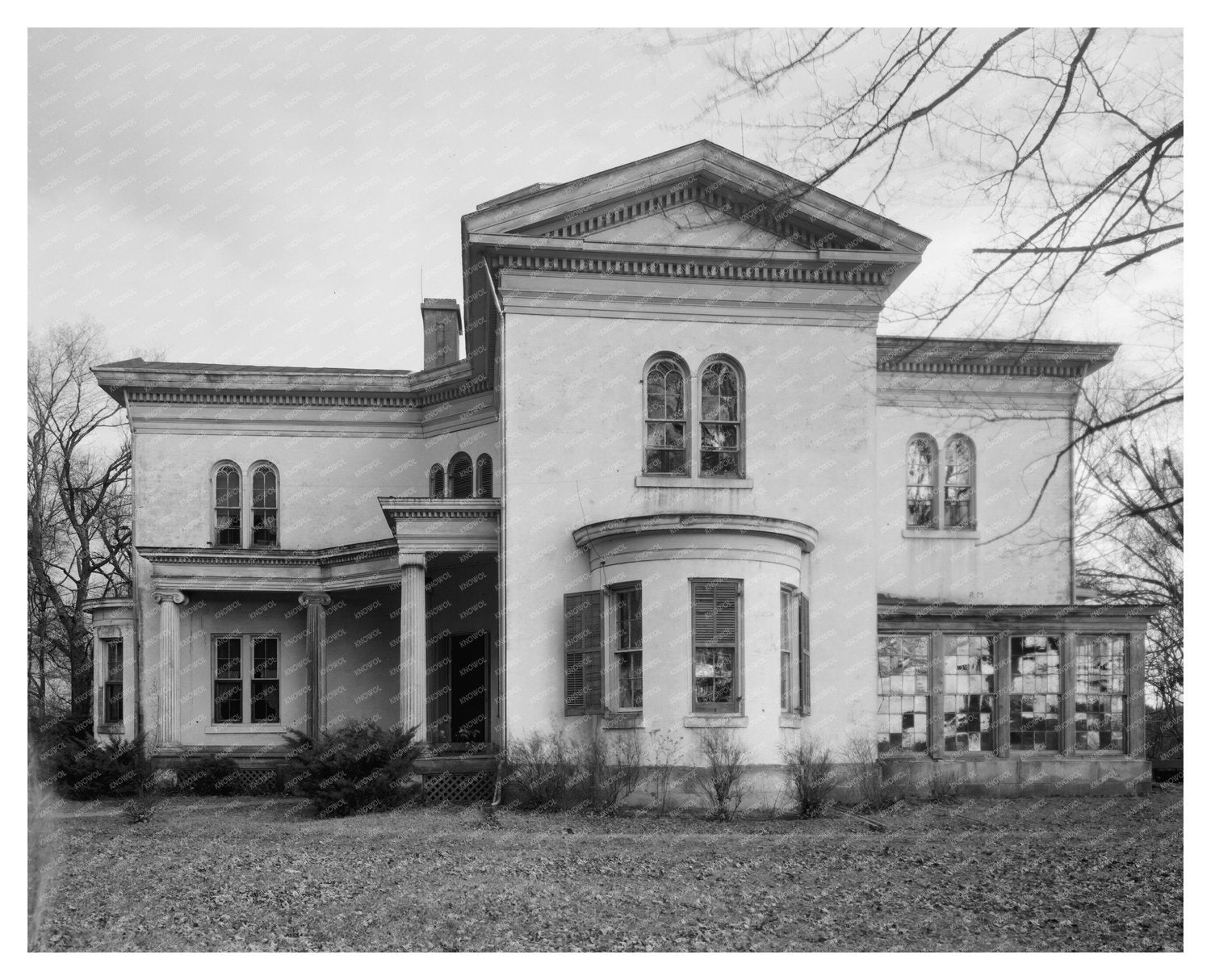 Hairston House, Davie County NC, 1853 Historic Photo