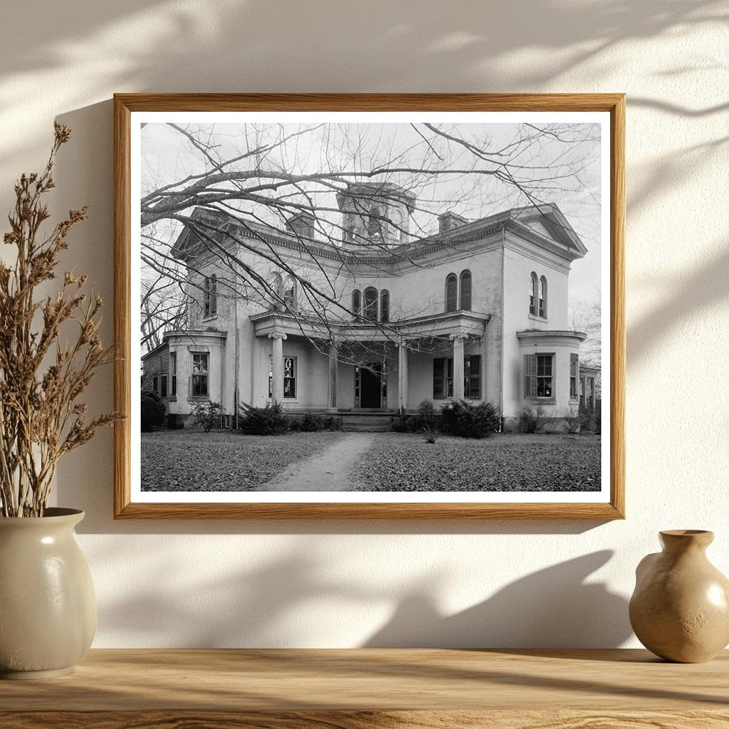 Hairston House, Davie County NC, 1853 Vintage Photo