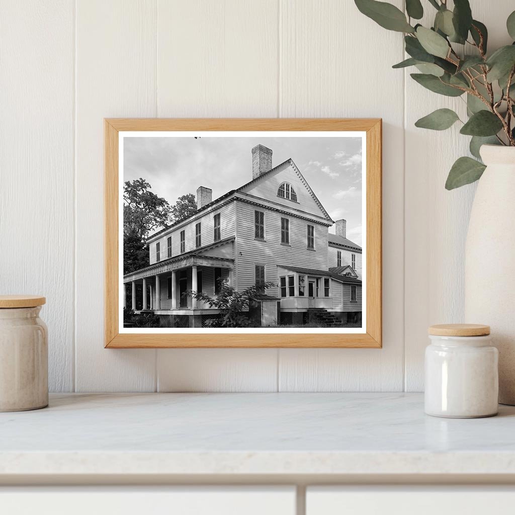 Cameron Home, Durham County, NC, 1802 Vintage Photo