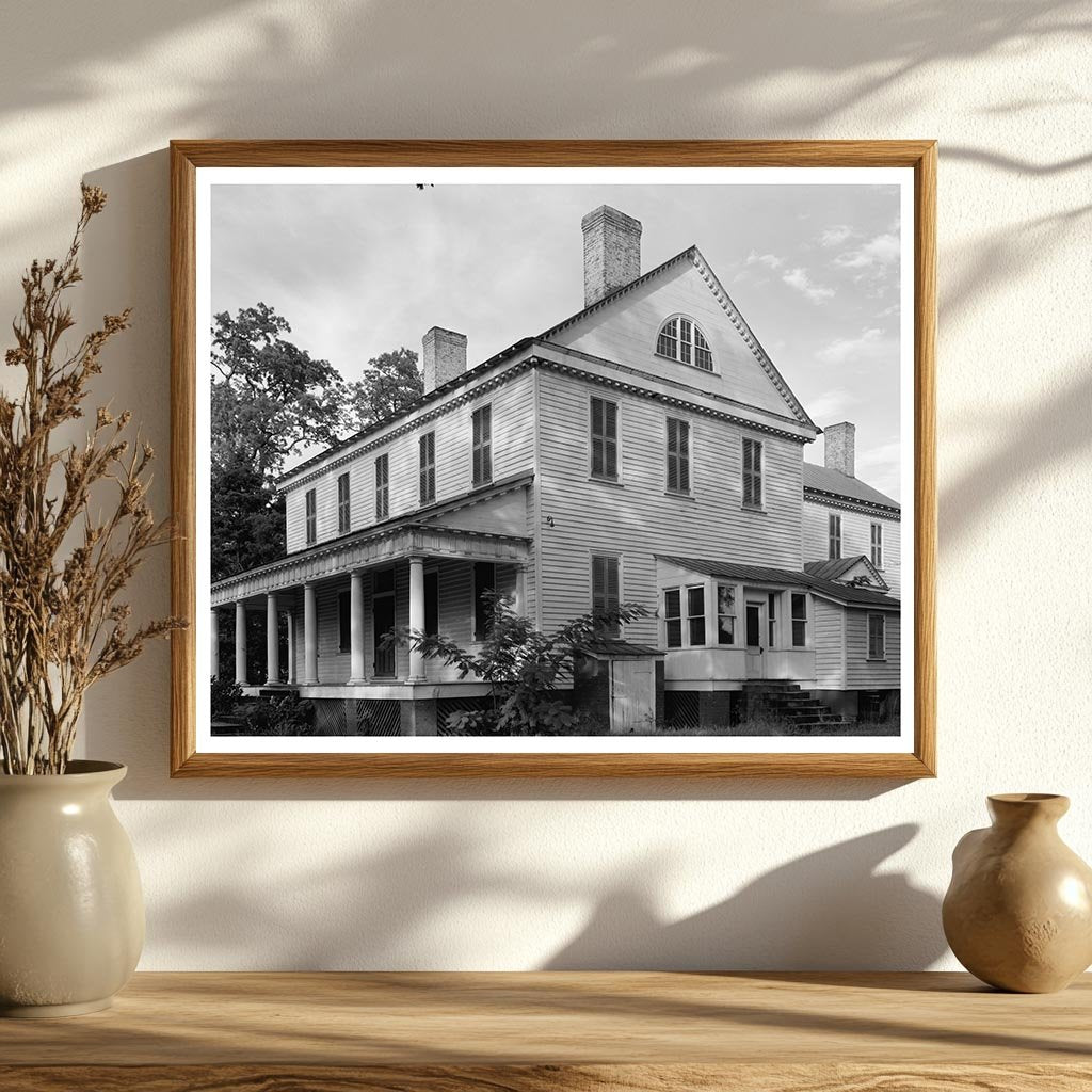 Cameron Home, Durham County, NC, 1802 Vintage Photo
