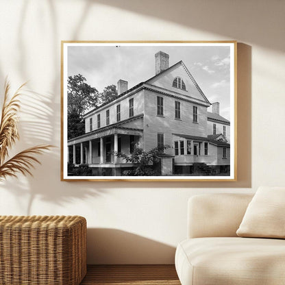 Cameron Home, Durham County, NC, 1802 Vintage Photo