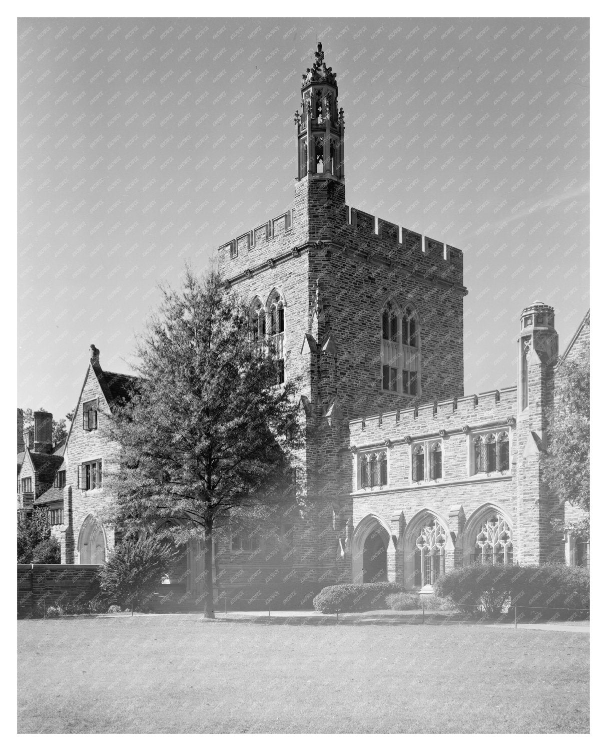 Durham NC Vintage Architecture Photo 1953