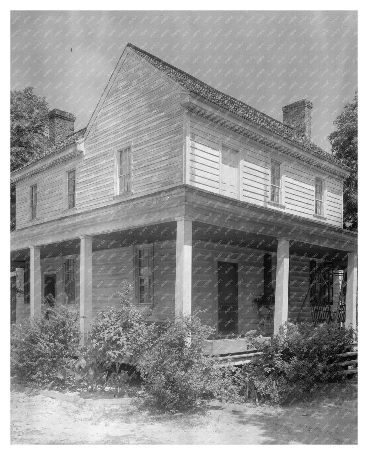Tarboro NC Vintage Architecture Photo 1953