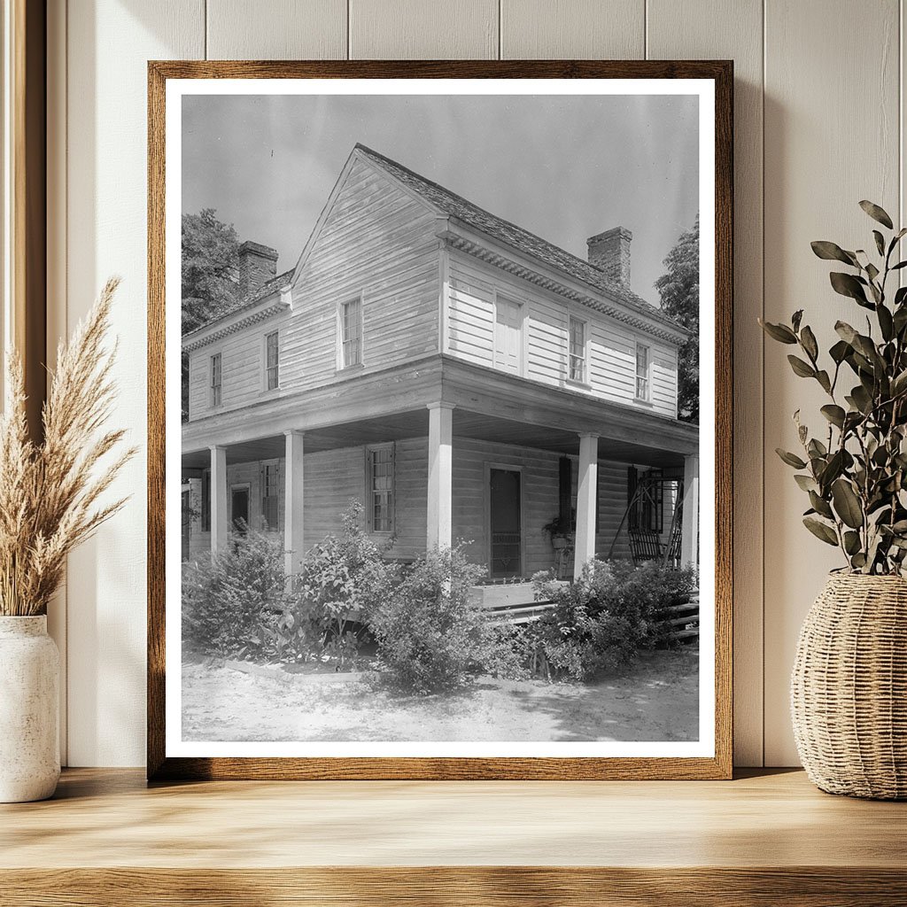 Tarboro NC Vintage Architecture Photo 1953