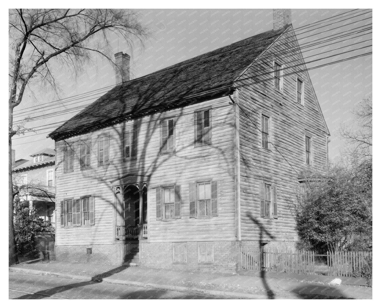 Winston-Salem NC 1953 Vintage Architecture Photo