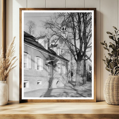 Historic Moravian Church Building in Winston-Salem, NC 1810