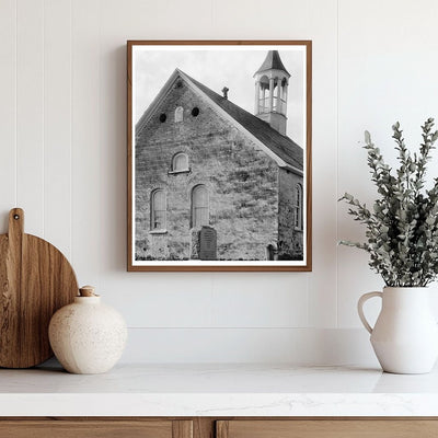 Moravian Church, Winston-Salem NC, 1807 Vintage Photo